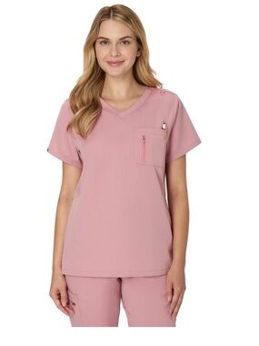 Hanes Premium Scrub Top - Pink Mauve NEW
